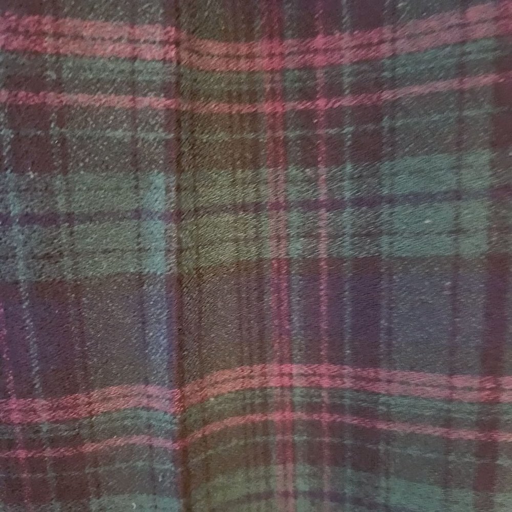 VTG High Waisted Green Plaid Stirrup Pants Trousers Made in USA 2-4 (VTG 5/6) - Picture 4 of 8
